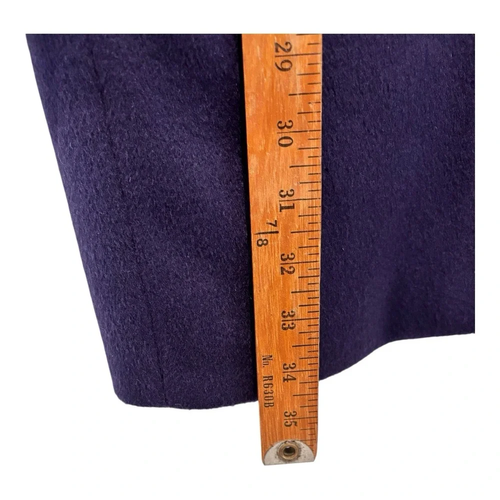 Vtg Paul et Duffier Coat Womens 14 Purple Jewel Tone Soft Wool Blend Lined‎ USA